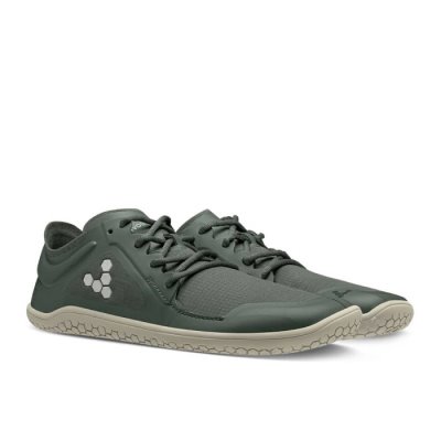 Vivobarefoot Men's Primus Lite III All Weather Running Shoes - Grey USA [OPN580643]